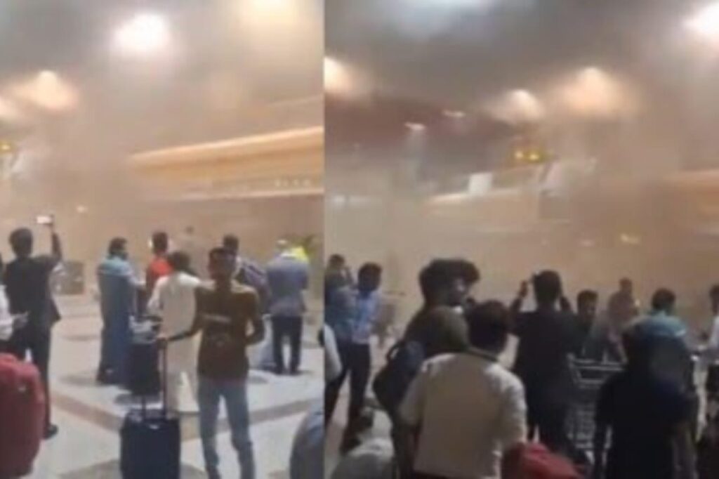 pakistan airport fire